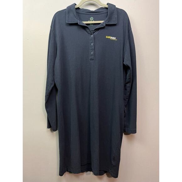 CarMax Employee Uniform Polo Dress Women's Size 2XL Blue Embroidered - Picture 1 of 8